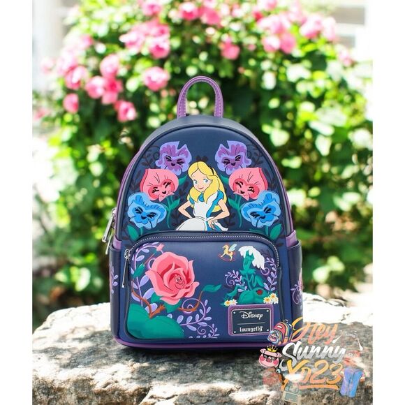Loungefly Disney Alice in Wonderland Alice & Flowers Mini Backpack main image 5